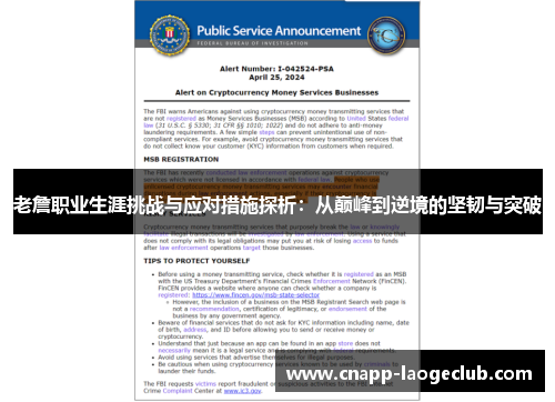 老詹职业生涯挑战与应对措施探析：从巅峰到逆境的坚韧与突破